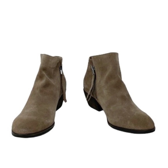 NWOT Sam Edelman Suede Packer Taupe Bootie Sz 7.5 - Picture 3 of 11